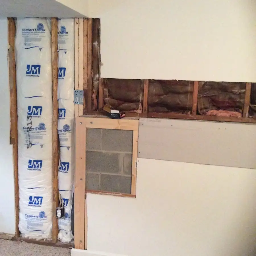 Wall insulation replacement during Odor Removal & Deodorization in Brookfield